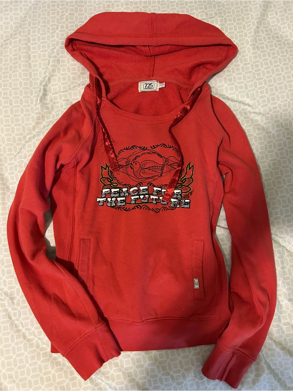 vintage orange 725 hoodie